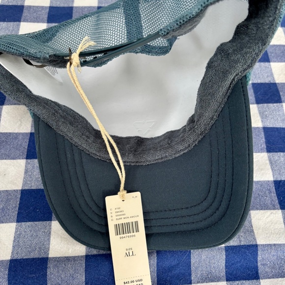 Anthropologie CELANDINE SEASIDE TRUCKER HAT "SURF MON AMOUR" - Picture 3 of 5